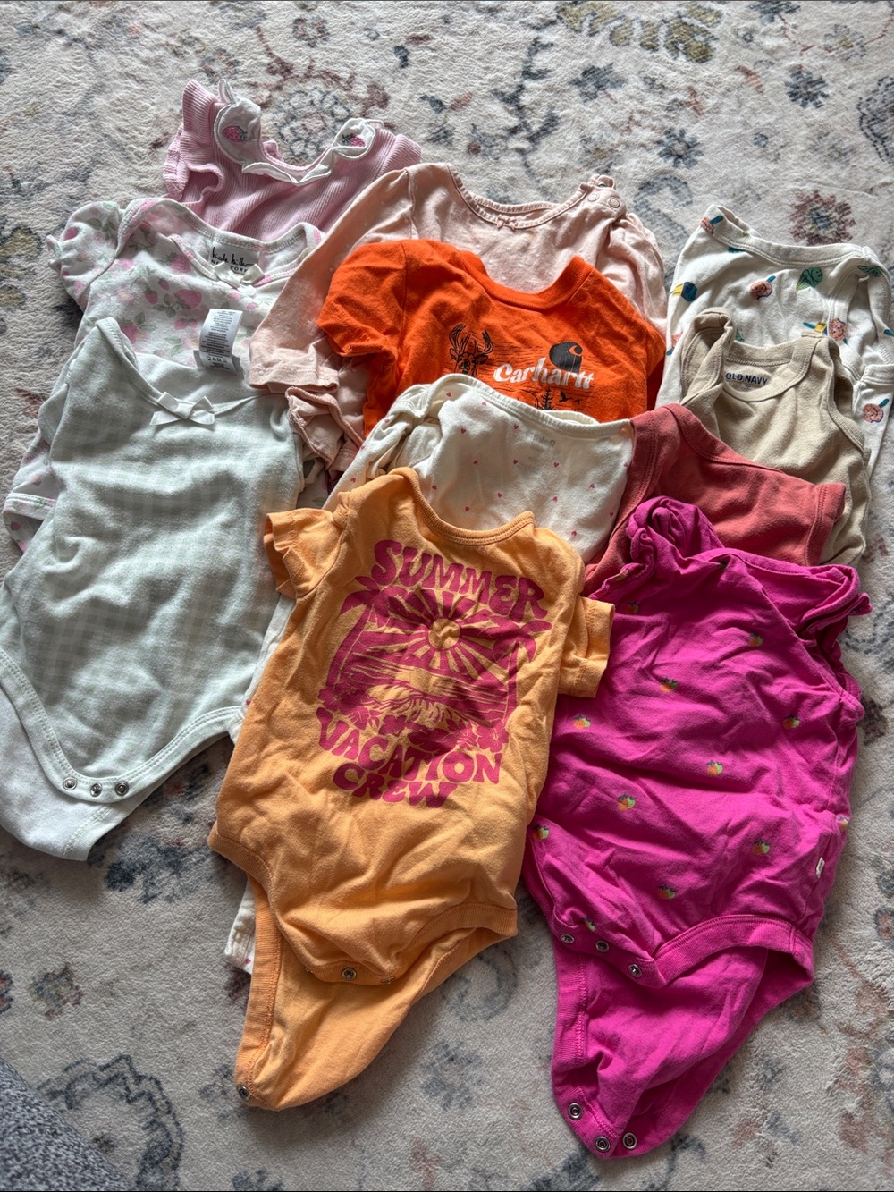 Baby Girl T-shirt Bodysuit Multi-Pack onesies
